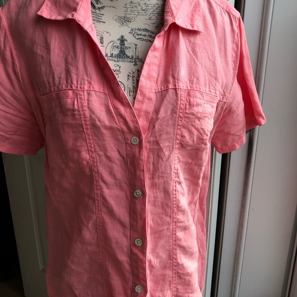 Tommy Bahama pink shirt, size small - Picture 6 of 10